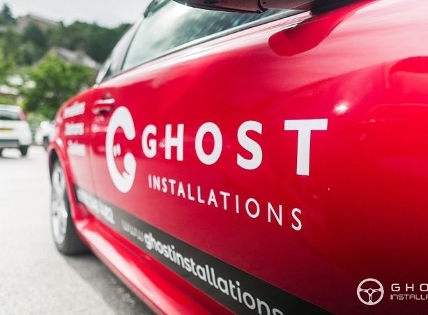 Red Ghost Installations branded car